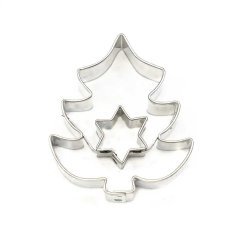 Smrček + hvězdička | vykrajovátko se středem