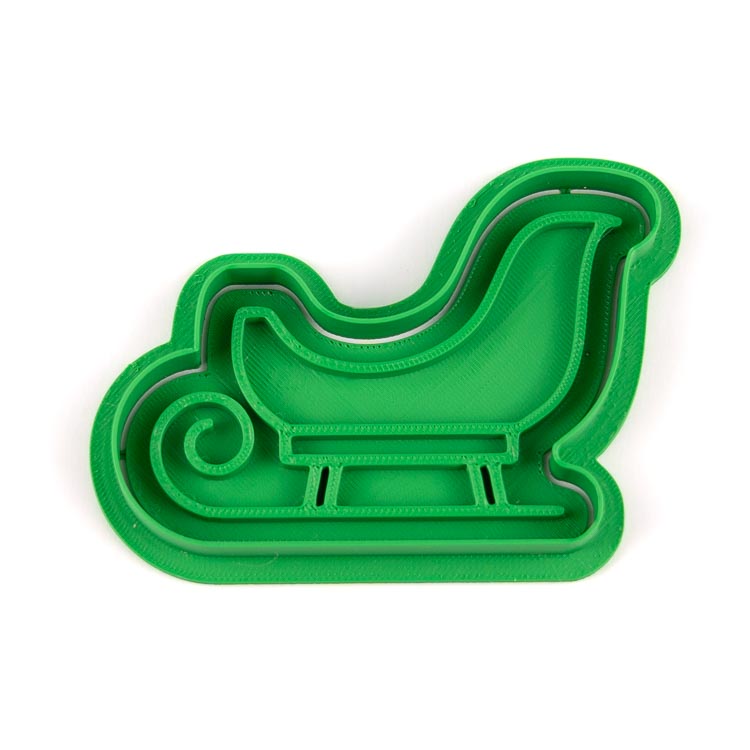 Zimní sáně | dvoudílné vykrajovátko