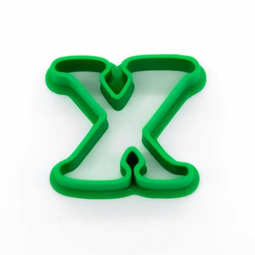 Buchstabe X – einfach | ausstecher plätzchen - Größe: 7 cm
