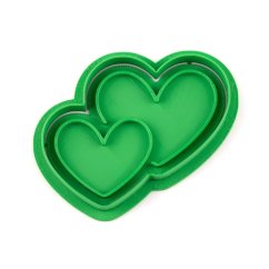 Dvě srdce | dvoudílné vykrajovátko