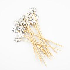 Vločka 1 vánoční dekorační zápich 12 cm