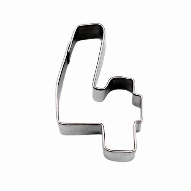 Číslice - 4 - čtyři | vykrajovátko