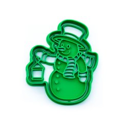 Sněhulák s lampou | dvoudílné vykrajovátko