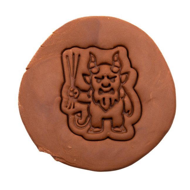 Čert - postava | dvoudílné vykrajovátko