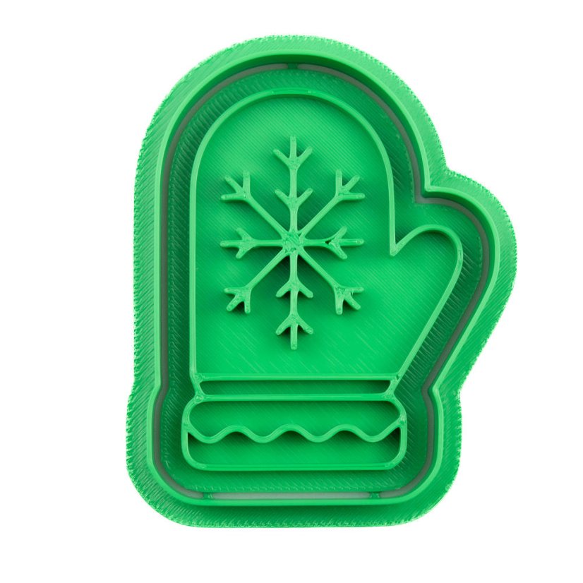 Rukavice s vločkou | dvoudílné vykrajovátko