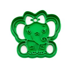 Slůně s mašlí | dvoudílné vykrajovátko