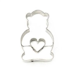 Medvídek + srdíčko | vykrajovátko se středem