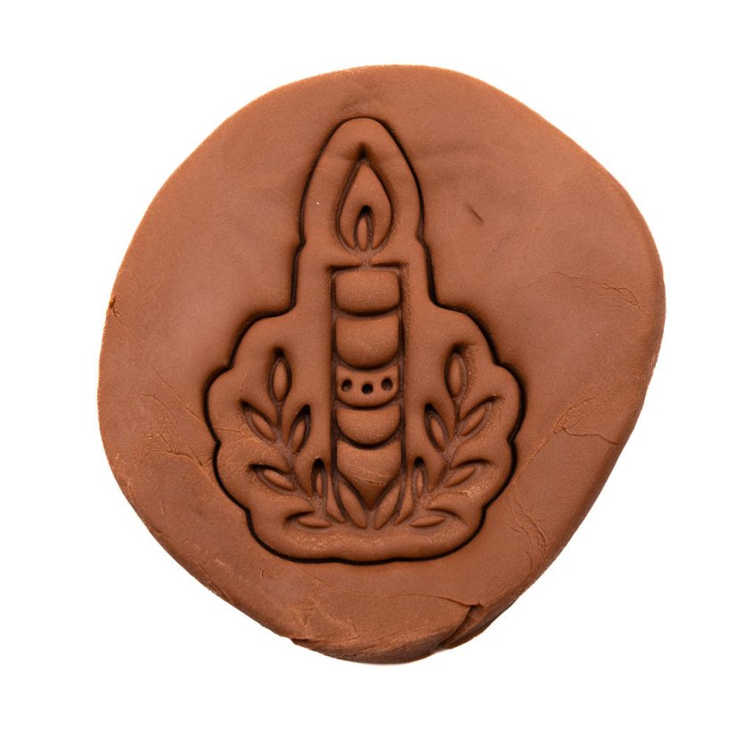 Vánoční svíčka | dvoudílné vykrajovátko