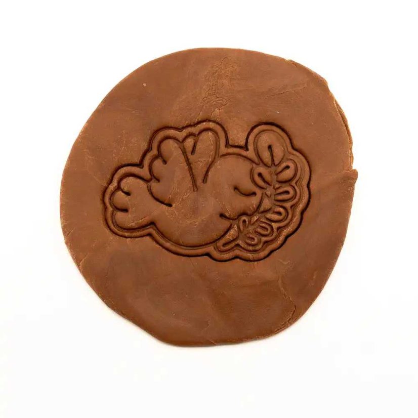 Ptáček  větvičkou | dvoudílné vykrajovátko