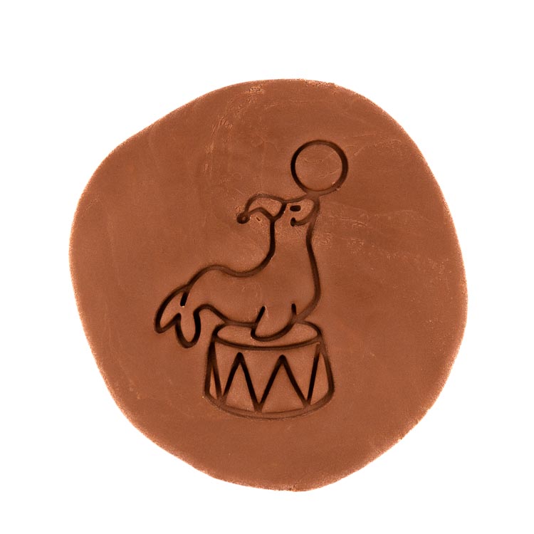 Cirkusový lachtan | dvoudílné vykrajovátko