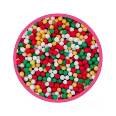 Golden Christmas 5 mm cukrové perly SweetArt (80 g)