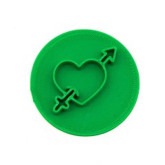 Serce ze strzałką 2 | stempel do ciastek
