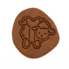 Beránek s mašlí | dvoudílné vykrajovátko