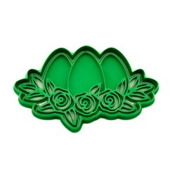 Vejce s květinami | dvoudílné vykrajovátko