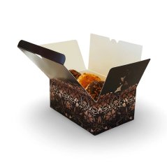 Vánoční krabička "ornamenty" 16x11x7cm