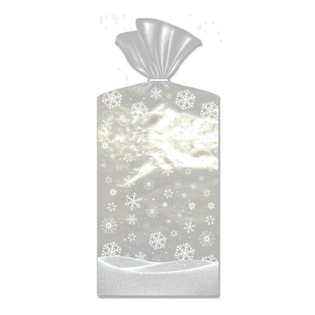 Celofánové sáčky |vánoční | medium 15x24cm, 10 ks v balení