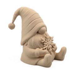 Skřítek s vločkou 3D dekorace k vybarvení