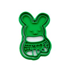 Zajíček 5 - vánoční | dvoudílné vykrajovátko