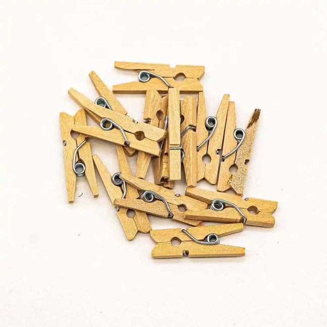Drevené štipce 25x3mm - 10 ks