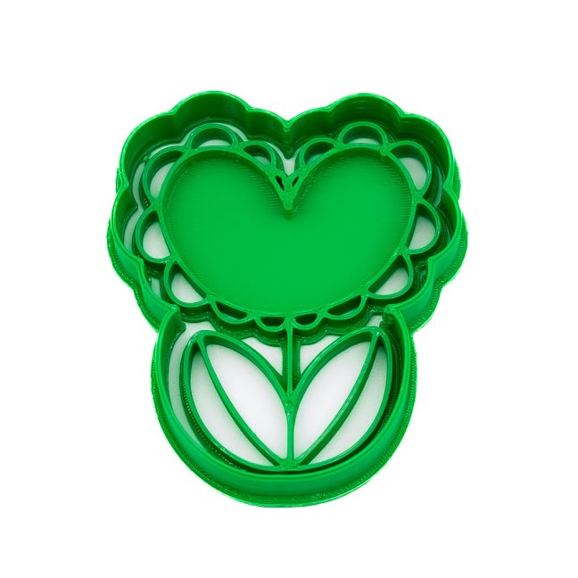 Květina srdce | dvoudílné vykrajovátko