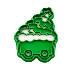 Vagónek se stromkem | dvoudílné vykrajovátko