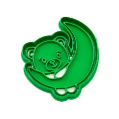 Medvídek s měsícem | dvoudílné vykrajovátko