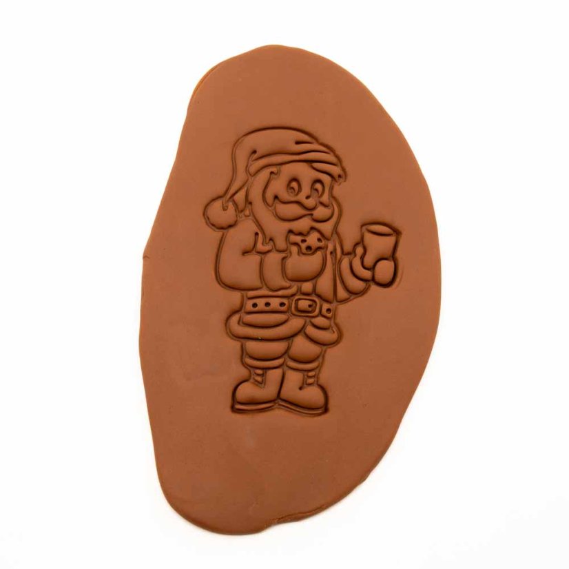 Santa se sušenkou | dvoudílné vykrajovátko