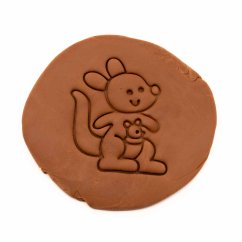 Klokan s klokánkem | dvoudílné vykrajovátko