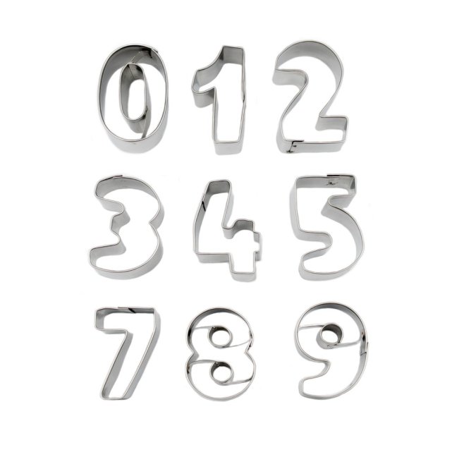 Číslice 0-9 |sada vykrajovátek