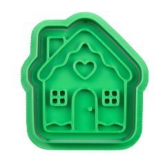 Vánoční chaloupka | dvoudílné vykrajovátko