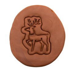 Vánoční jelen 1 | dvoudílné vykrajovátko