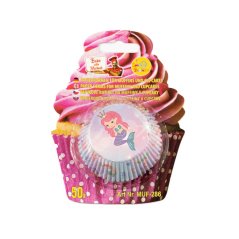 Mořská panna | papírové košíčky na muffiny a cupcakes | 50 ks