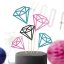 Diamanty - zápichy, 12,5-25,5 cm, 5 ks