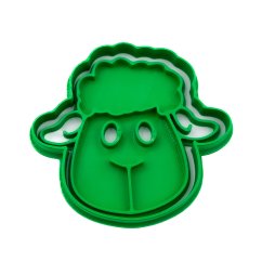 Ovečka - hlava | dvoudílné vykrajovátko