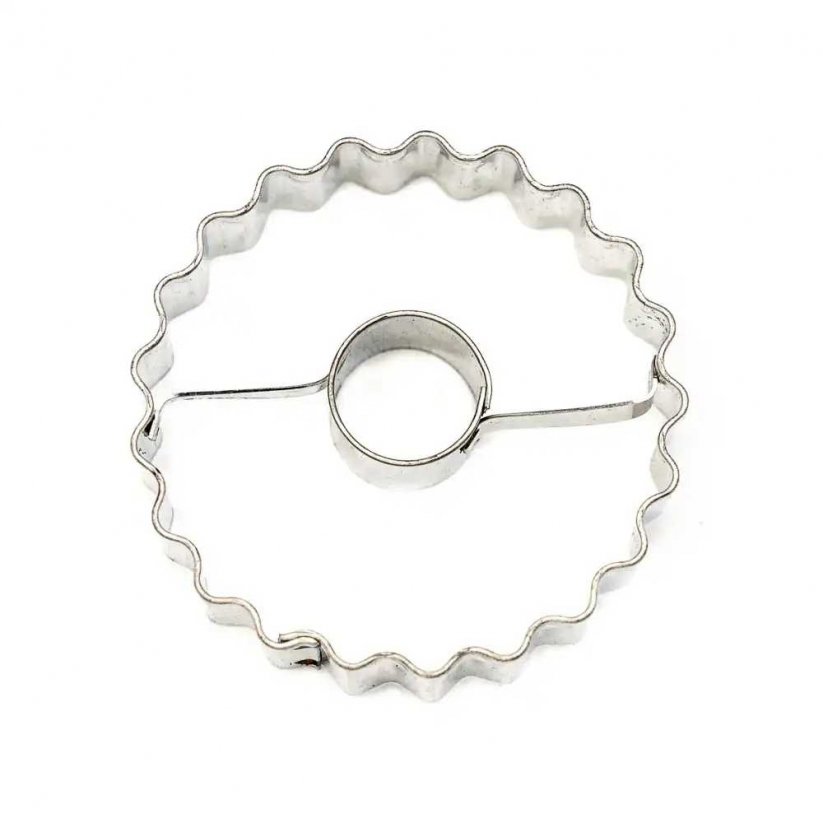 Koło radełkowane + koło | metalowy foremki ze środkiem
