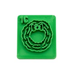 Věnec s číslem 16 | razítko pro adventní kalendář