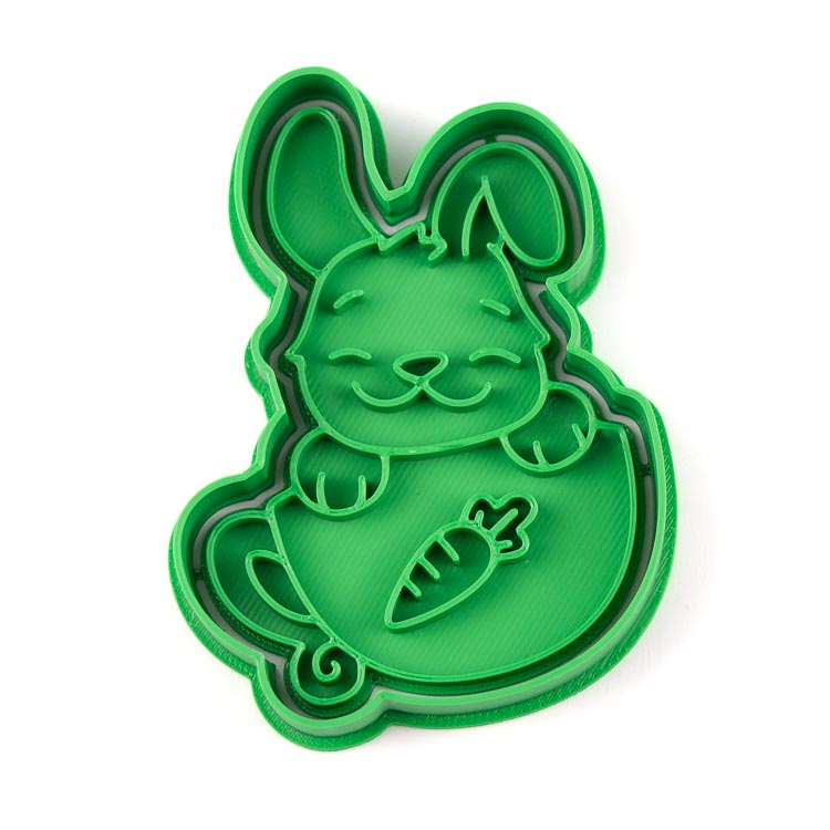 Zajíček v hrníčku | dvoudílné vykrajovátko