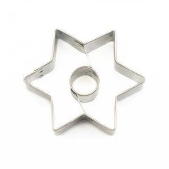 Hvězda + kolečko | vykrajovátko se středem