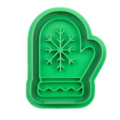 Rukavice s vločkou | dvoudílné vykrajovátko