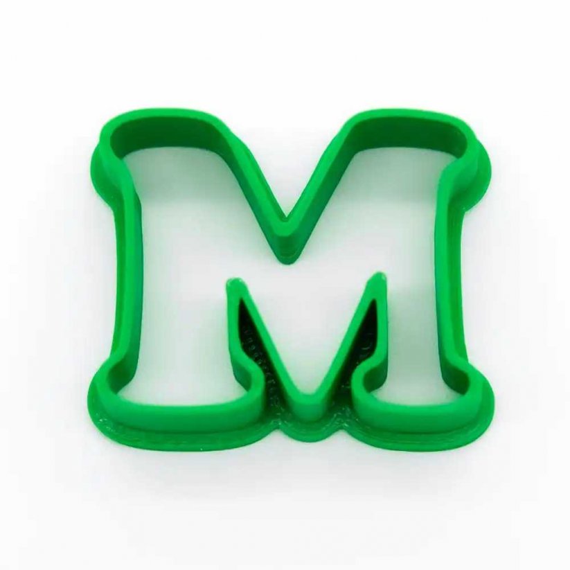 Buchstabe M – einfach | ausstecher plätzchen - Größe: 5 cm