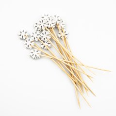 Vločka 5 vánoční dekorační zápich 12 cm