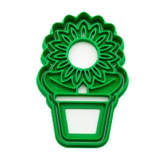 Květina v květináči 4 | dvoudílné vykrajovátko