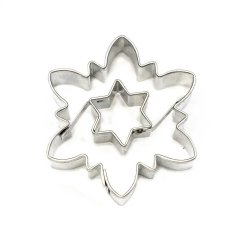 Růže + hvězdička | vykrajovátko se středem