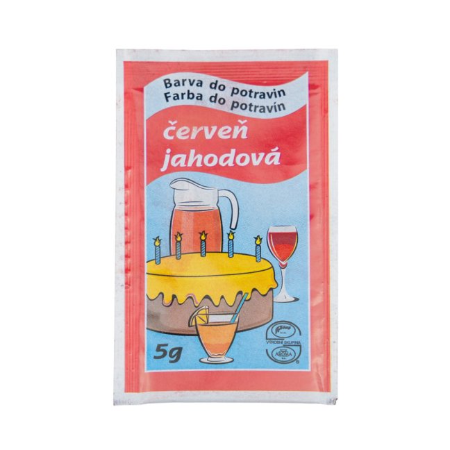Červeň jahodová potravinářská barva prášková (5 g) Červeň jahodová potravinářská barva prášková (5 g)