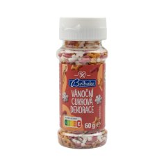 Vánoční cukrové zdobení hvězdičky a vločky (60 g)