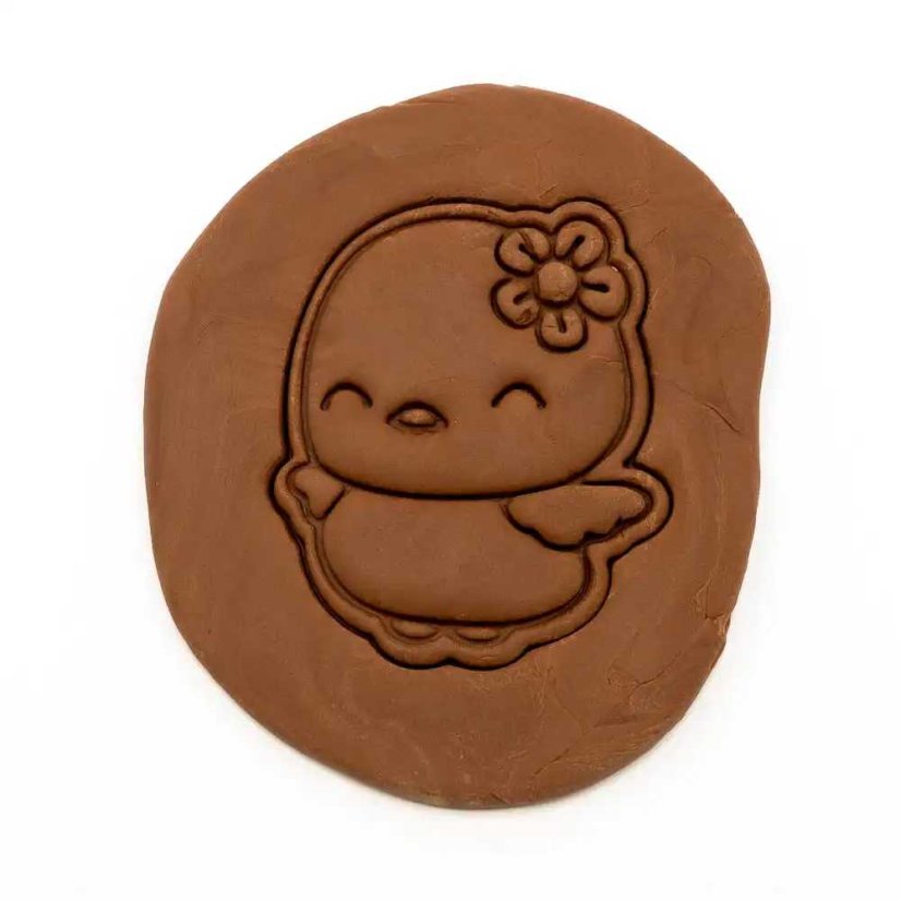 Kuřátko s kytičkou | dvoudílné vykrajovátko