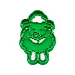 Beránek s kytičkou | dvoudílné vykrajovátko