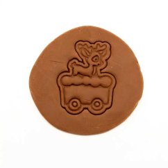 Vagónek se sobem | dvoudílné vykrajovátko