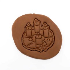 Adventní věnec | dvoudílné vykrajovátko