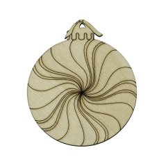 Ozdoba 11 vánoční dřevěná omalovánka 65x75 mm